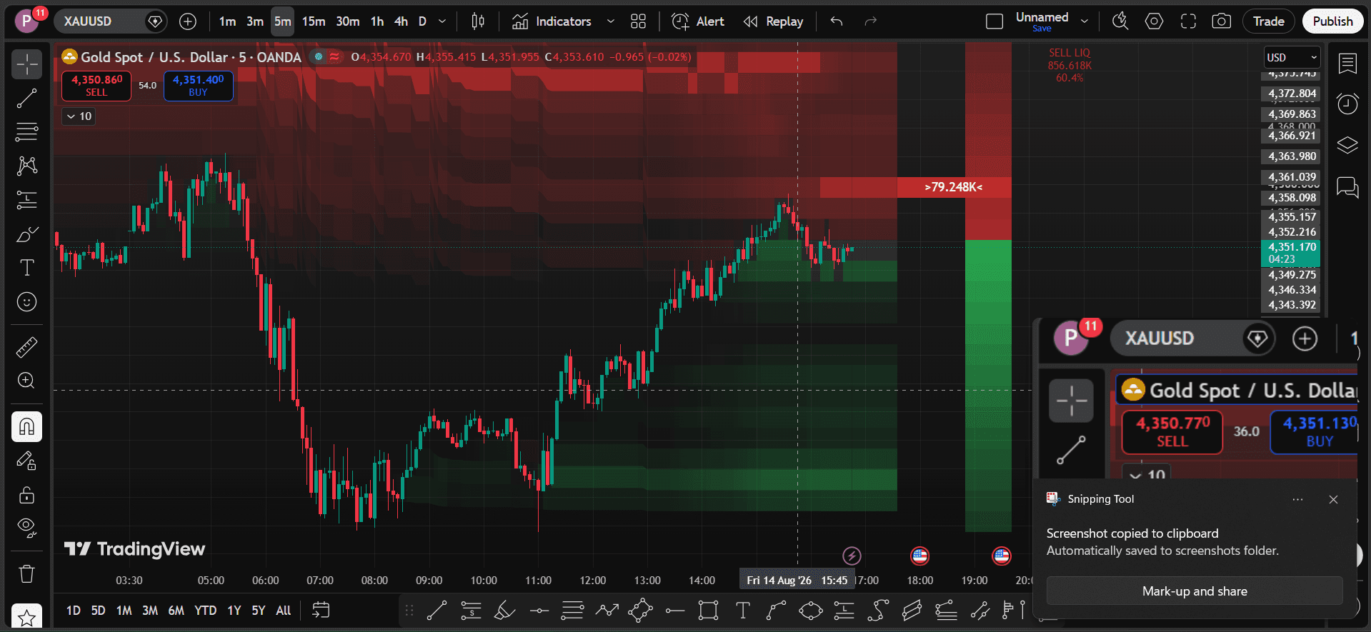 Real-Time Liquidity Depth & Resting Limit Order Radar